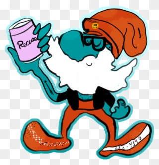 Papa Smurf As Hipster With Cbd And Yeezys Wearing Drew - Illustration Clipart