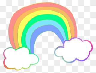 Rainbow Sticker - Graphic Design Clipart