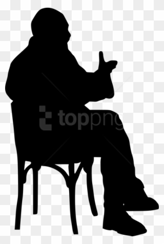 Free Png Sitting In Chair Silhouette Png - Man Sitting In Chair Silhouette Clipart