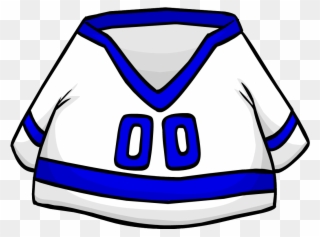 Blue Away Hockey Jersey - Blue Away Soccer Jersey Club Penguin Clipart