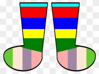 Crazy Sock Clipart - Silly Socks Clip Art - Png Download