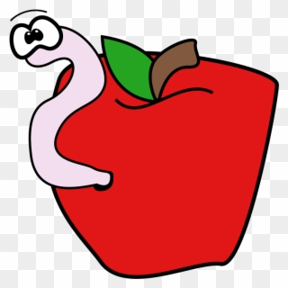 Apple And Worm Bulletin Board Piece Clipart