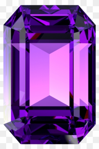 Dark Purple Amethyst - Dark Purple Diamond Png Clipart (#3892697