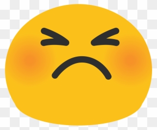 Blushing Emoji Png - Angry Face Emoji Android Clipart