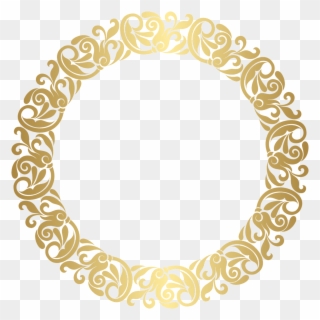 Gold Round Border Frame Png Clip Art ف - Free Round Border Png Transparent Png