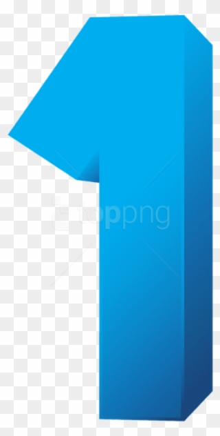 Free Png Download Blue Number One Transparent Clipart - Blue Number One Clipart