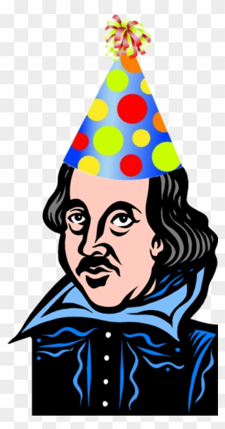 Cartoon Shakespeare With Birthday Hat - Kant's Categorical Imperative Clipart
