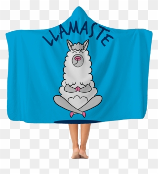 Llamaste Premium Adult Hooded Blanket - De Llamaste Clipart