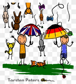 Discover The Video Of Our New English-german Idiom - Cat And Dogs Raining Clipart