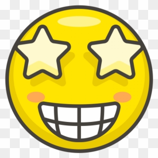 Star Struck Emoji - Vector Graphics Clipart