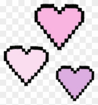 Download Heart Hearts Colorful Transparent Background - Easy Pixel Art Heart Clipart