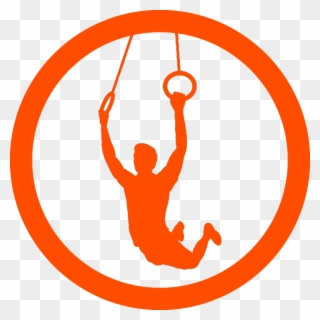 Crossfiticon - Ring Muscle Up Silhouette Clipart