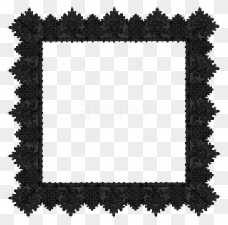 Free Png Best Stock Photos Black Lace Transparent Frame - Clip Art