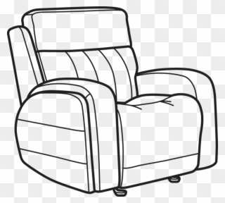 Pin Recliner Clipart - Club Chair - Png Download