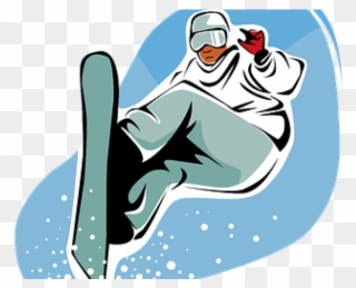 Skiing Clipart Ski Snowboard - Snowboarder Drawing - Png Download