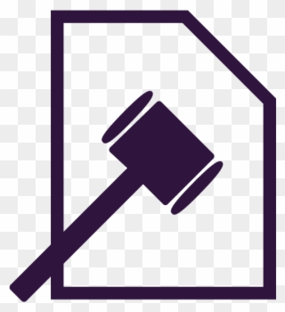 Public Policy - Law Icon Hammer Png Clipart