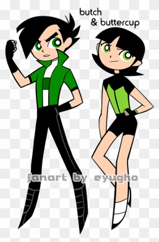 • Powerpuff Girls Butch My Art Fanart Bubbles Buttercup - Powerpuff Girls Buttercup Fanart Clipart