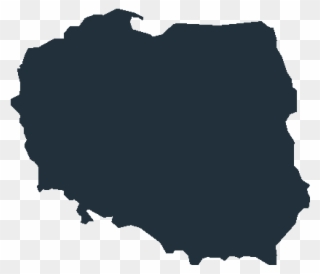 Poland Map Blue Clipart