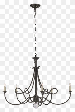 Double Twist Large Chandelier In Hand-rubbed Bronze - Eric Cohler Double Twist Large Chandelier Sc5005 Clipart