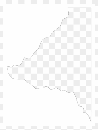 A Plain Frame Map Of Bradford - Map Clipart