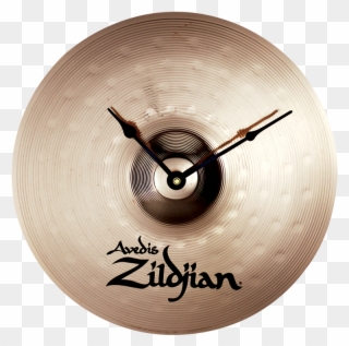 Zildjian Cymbal Clock - Skin Cymbal Real Drum Clipart