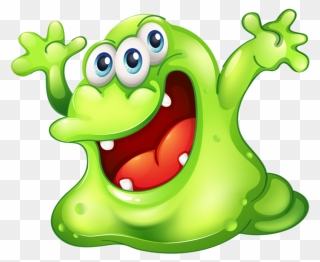 Cartoon - Lustige Monster - Slime Clipart Free - Png Download