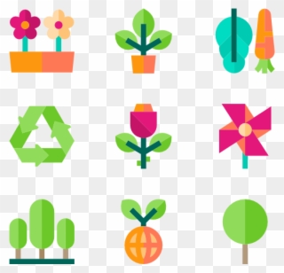 Ecology Set - Plants Icon Png Clipart