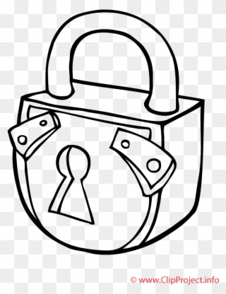 Coloring Pages Of Lock Clipart