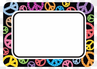 Peace Signs Themes Decorative Teacher Created Resources - Peace Sign Name Tags Clipart