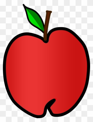Teacher Apple Clipart - Apple Bitmap - Png Download