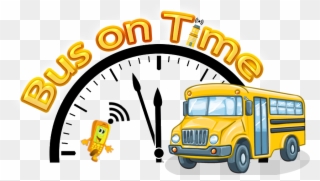 Bus On Time - Bus Clipart