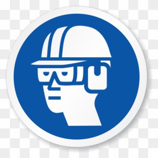 Grinder Clipart Eye Protection - Construction Site Safety Symbols - Png Download