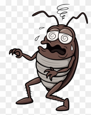 Cockroach Cartoon Royalty Free Clip Art About To Faint - Popeyes Got Roaches - Png Download