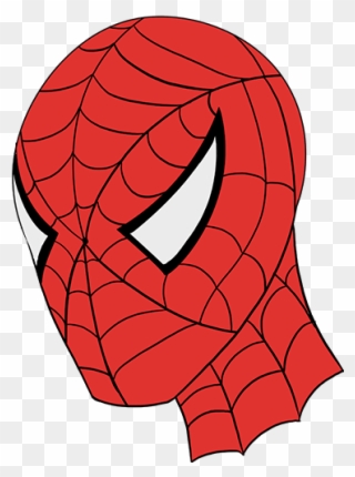 How To Draw Spiderman's Face Easy Drawing Guides - Spider Man Face Png Clipart