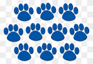 Blue Paw Prints Accents Tcr4275 Teacher Created Resources - Blue Paw Prints Clipart