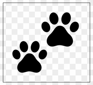 Svg Royalty Free Library Africa Clipart Kid - Black And White Paw Print Clip Art - Png Download