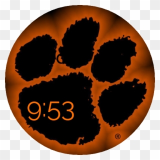 Clemson Tiger Paw Preview Clipart