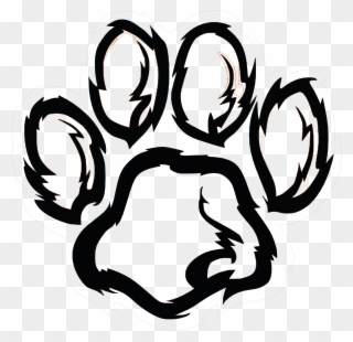 Paw Print At Getdrawings Com Free For - Furry Paw Print Clipart