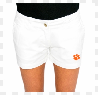 Clemson White Savannah Short - Savannah Clipart