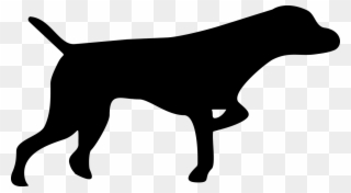 Black Dog Graphics - Pointer Dog Silhouette Clipart