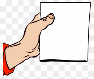 Paper Hand Flyer Drawing Brochure - Cartoon Hands Holding Paper Clipart