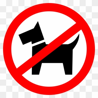 Big Image - Forbidden Sign Dog Clipart