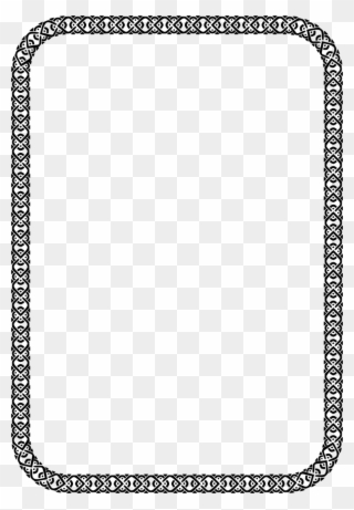 Paper Borders - A4 Size Frame Png Clipart