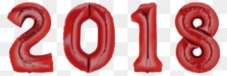 Folienballon Set Silvester Xxl - Folienballon Set Zahl - 20 - Rot 86 Cm Clipart