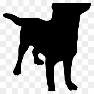 Black Lab Clip Art Silo At Clker Vector Online Animations - Dog Silhouette No Background - Png Download