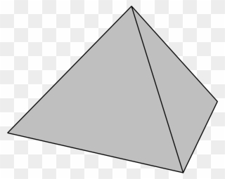 Pyramids Clipart - Pyramid Shape Clipart Png Transparent Png