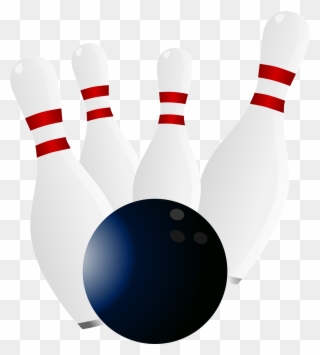 Bowling, Kegel, Streik, Kugel, Treffen - Bowling Pin Mit Kugel Clipart