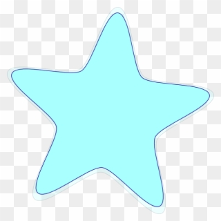 Light Blue Star Clip Art - Light Blue Stars Clipart - Png Download