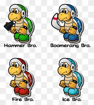 Collection Of - Hammer Bros Paper Mario Clipart