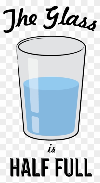 Do You See The Glass Half Full Or Half Empty Midwestern - Cartoon Glass Half Full Clipart
